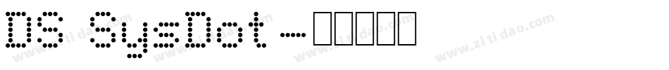 DS SysDot字体转换